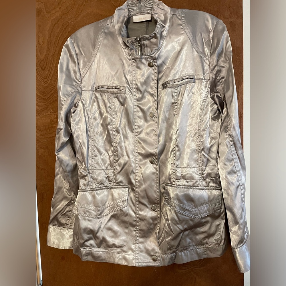 Chicos silver coat. Size 0